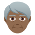 🧓🏾 older person: medium-dark skin tone display on JoyPixels